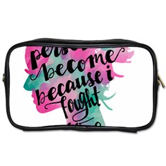 Women Empowerment Inspiring Quote Femin T- Shirt Women Empowerment Inspiring Quote Feminist Tee For Toiletries Bag (two Sides) by maxcute