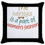 Women Empowerment Inspiring Quote Femin T- Shirt Women Empowerment Inspiring Quote Feminist Tee For Throw Pillow Case (Black) Front