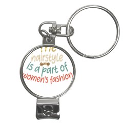 Women Empowerment Inspiring Quote Femin T- Shirt Women Empowerment Inspiring Quote Feminist Tee For Nail Clippers Key Chain