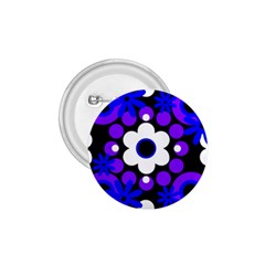 Flowers Pearls And Donuts Blue Purple White Black  1 75  Buttons