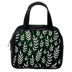 Leaves Foliage Plants Pattern Classic Handbag (one Side)