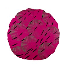 Background Pattern Texture Design Standard 15  Premium Round Cushions