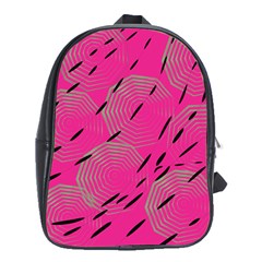 Background Pattern Texture Design School Bag (xl)