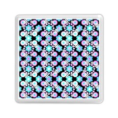 Bitesize Flowers Pearls And Donuts Bubblegum Blue Purple White Memory Card Reader (square) by Mazipoodles