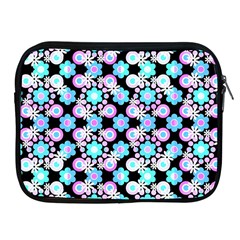 Bitesize Flowers Pearls And Donuts Bubblegum Blue Purple White Apple Ipad 2/3/4 Zipper Cases by Mazipoodles