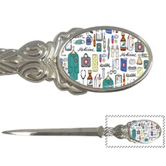 Medical Biology Detail Medicine Psychedelic Science Abstract Abstraction Chemistry Genetics Art Patt Letter Opener