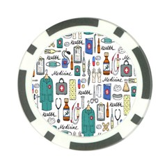Medical Biology Detail Medicine Psychedelic Science Abstract Abstraction Chemistry Genetics Art Patt Poker Chip Card Guard