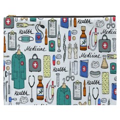 Medical Biology Detail Medicine Psychedelic Science Abstract Abstraction Chemistry Genetics Art Patt Cosmetic Bag (xxxl)