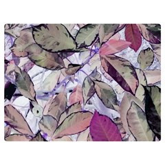 Leaves  Premium Plush Fleece Blanket (extra Small) by DinkovaArt