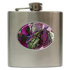 Leaves 21 Hip Flask (6 Oz) by DinkovaArt