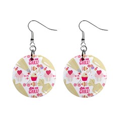 Desserts Pastries Baking Wallpaper Mini Button Earrings