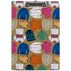 Pattern Art T-shirt Shirts Clothing Fabric A4 Acrylic Clipboard by Ravend