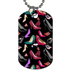 Heels Shoes Pattern Feminine Art Dog Tag (one Side)