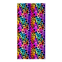 Rainbow Leopard Shower Curtain 36  X 72  (stall)  by DinkovaArt