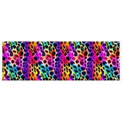 Rainbow Leopard Banner And Sign 9  X 3  by DinkovaArt