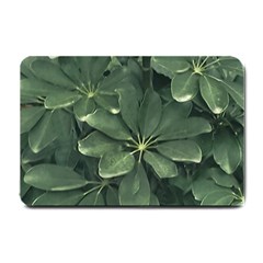 Leaves Closeup Background Photo1 Small Doormat by dflcprintsclothing