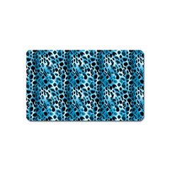 Blue Leopard Magnet (Name Card)