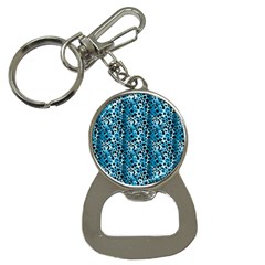 Blue Leopard Bottle Opener Key Chain