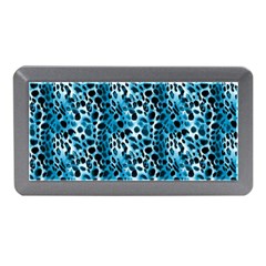 Blue Leopard Memory Card Reader (mini) by DinkovaArt