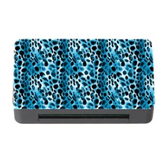 Blue Leopard Memory Card Reader With Cf by DinkovaArt