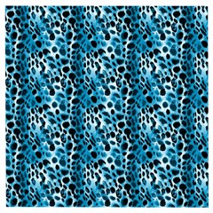 Blue Leopard Wooden Puzzle Square