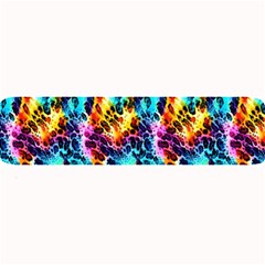 Rainbow Leopard 2 Large Bar Mat by DinkovaArt