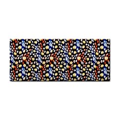 Colorful Leopard Hand Towel by DinkovaArt