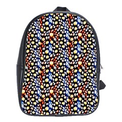 Colorful Leopard School Bag (large) by DinkovaArt