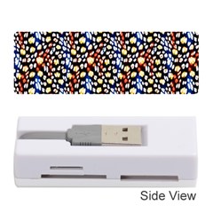 Colorful Leopard Memory Card Reader (stick) by DinkovaArt