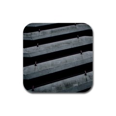 Pattern With A Cement Staircase Rubber Square Coaster (4 Pack)