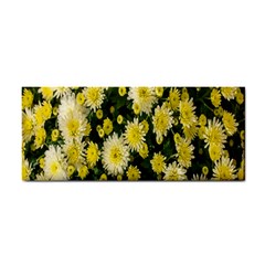 Autumn Background Closeup Flowers Hand Towel by artworkshop