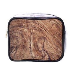 Brown Close Up Hd Wallpaper Surface Mini Toiletries Bag (one Side) by artworkshop