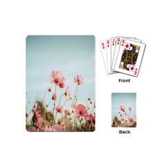 Cosmos Flower Blossom In Garden Playing Cards Single Design (mini) by artworkshop