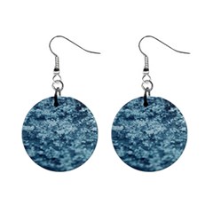 Water Splash Texture  Mini Button Earrings