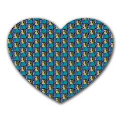 Evita Pop Art Style Graphic Motif Pattern Heart Mousepad by dflcprintsclothing