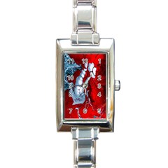 Design Pattern Decoration Rectangle Italian Charm Watch