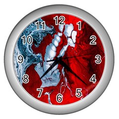 Design Pattern Decoration Wall Clock (Silver)