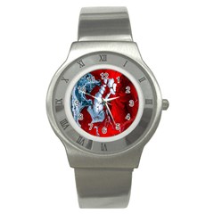 Design Pattern Decoration Stainless Steel Watch