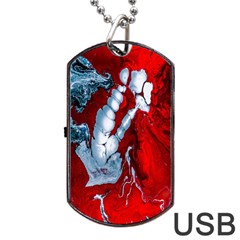 Design Pattern Decoration Dog Tag USB Flash (Two Sides)