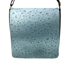 Design Pattern Texture Bubble Flap Closure Messenger Bag (l) by artworkshop