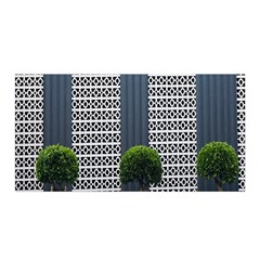 Exterior-building-pattern Satin Wrap 35  X 70  by artworkshop