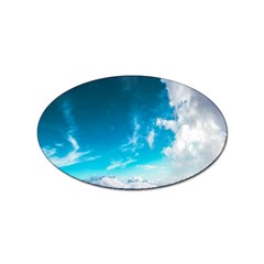 Landscape Sky Clouds Hd Wallpaper Sticker (oval)