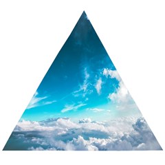 Landscape Sky Clouds Hd Wallpaper Wooden Puzzle Triangle by artworkshop