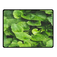 Layered Plant Leaves Iphone Wallpaper Fleece Blanket (small) by artworkshop