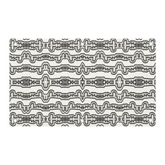 Black And White Tribal Print Pattern Banner And Sign 5  X 3  by dflcprintsclothing