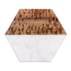 Art Installation Science Museum London Marble Wood Coaster (hexagon)  by artworkshop