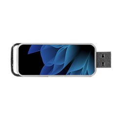 Abstract Blue Background Portable Usb Flash (two Sides) by artworkshop