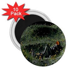 Astronaut Lying In Flowers Fantasy 2 25  Magnets (10 Pack) 