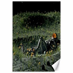 Astronaut Lying In Flowers Fantasy Canvas 12  X 18  by artworkshop