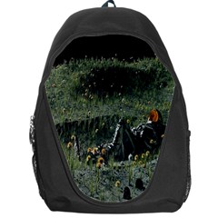 Astronaut Lying In Flowers Fantasy Backpack Bag